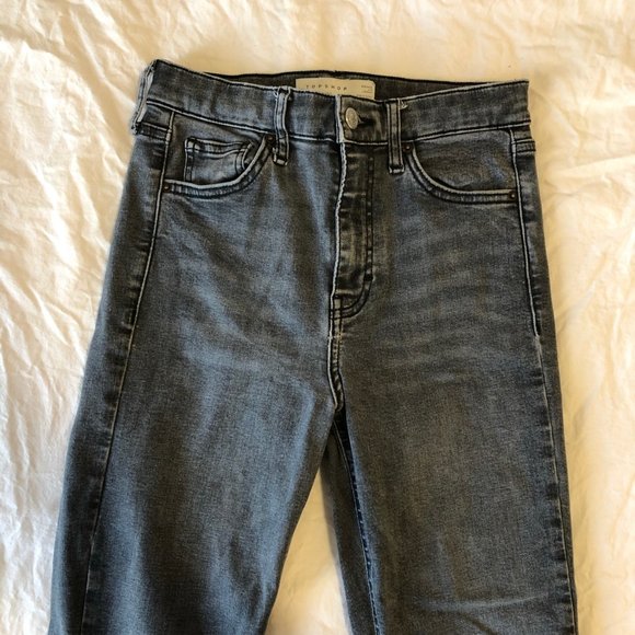 TOPSHOP Jamie Jeans Size 26x32 - Grey - Picture 4 of 6
